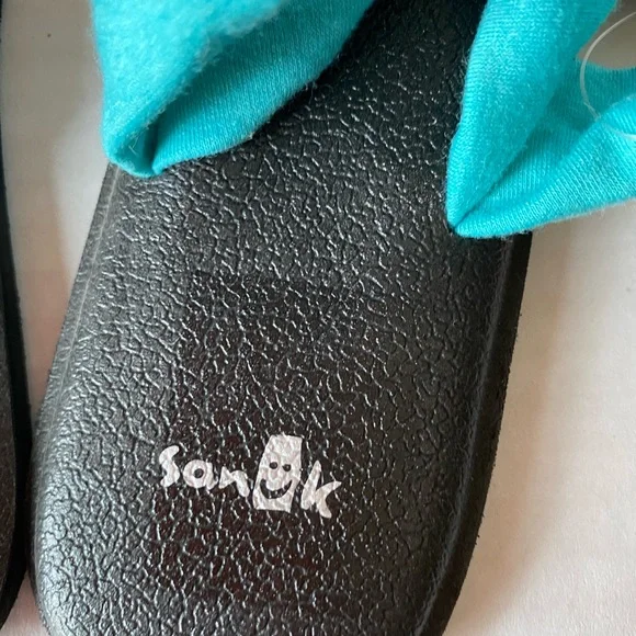 NWT Sanuk Yoga Triangle Sandals Turquoise Size 10 SW11050 - Picture 8 of 13